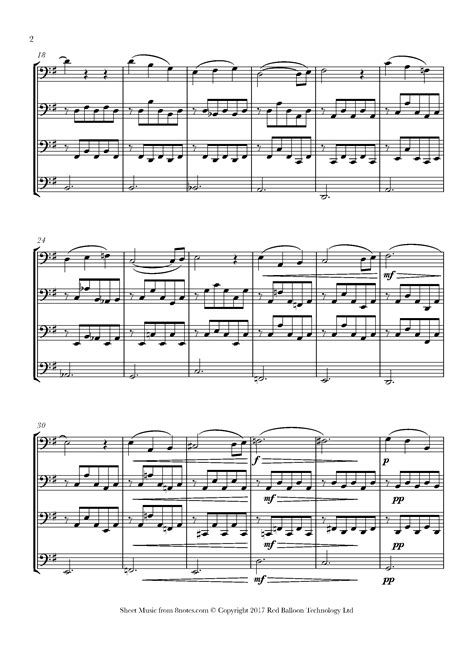 ﻿Saint-Saëns, Camille - The Swan from Carnival of the Animals Sheet music for Cello Quartet ...