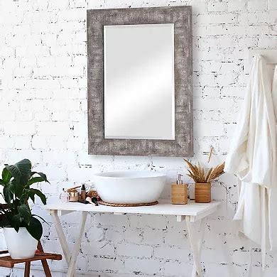 Rectangular Distressed Wall Mirror