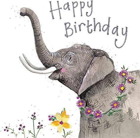 Amazon.co.uk: happy birthday card elephant