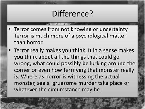 PPT - Horror v Terror PowerPoint Presentation, free download - ID:2537635