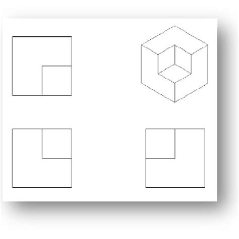 Multi-view / Isometric Drawing of Basic Block Shaped Part Possible... | Download Scientific Diagram