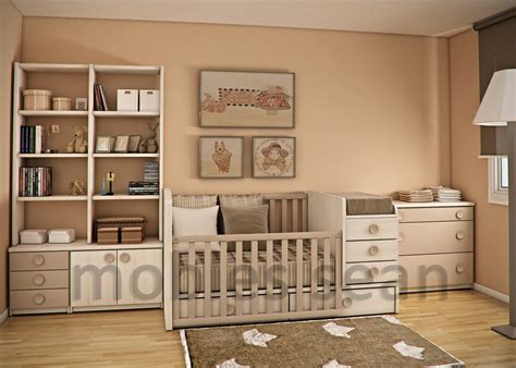 Brown white baby toddler small room | Interior Design Ideas