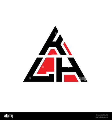 KLH triangle letter logo design with triangle shape. KLH triangle logo design monogram. KLH ...