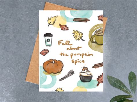 Fall About The Pumpkin Spice Card – Brightspot Design