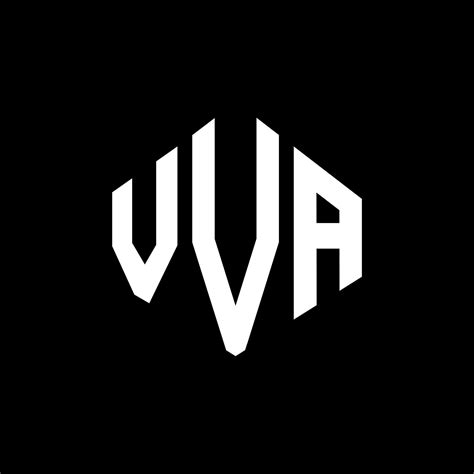 VVA letter logo design with polygon shape. VVA polygon and cube shape logo design. VVA hexagon ...