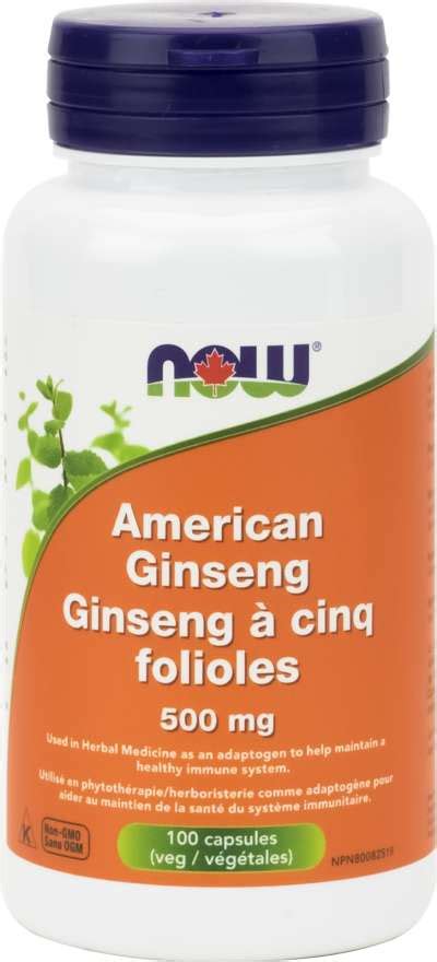 Now American Ginseng 500 mg, 100 Vegi-Caps - Your Health Food Store and So Much More! | Old ...