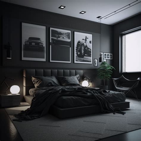 Black Theme Bedroom Decor