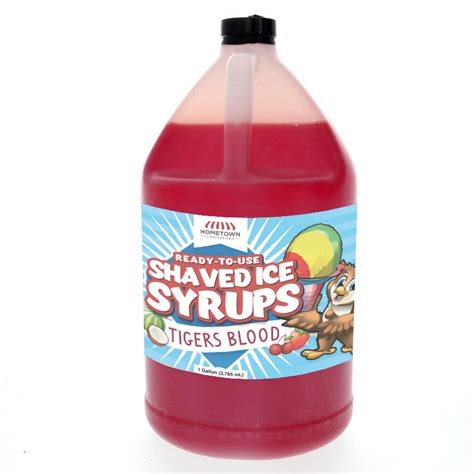 Hometown Tiger's Blood "Ready To Use" Syrup 1 Gal - Hometown Concessions