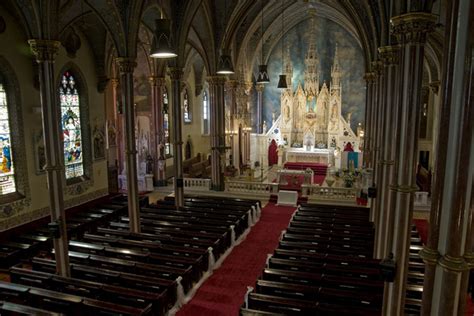 St Marys Roman Catholic Pro Cathedral interior from choir loft at Historical Hamilton