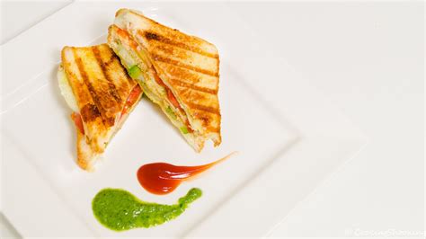 Veg Grill Sandwich Recipe Double Decker - Quick & Easy Indian Street Style - Recipe Flow