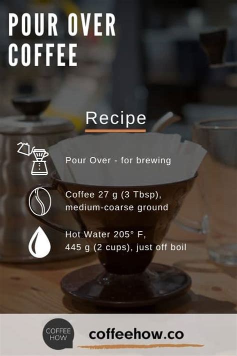 How to Make Pour Over Coffee - Brew Guide And Calculator