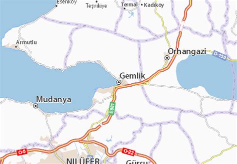 MICHELIN Gemlik map - ViaMichelin