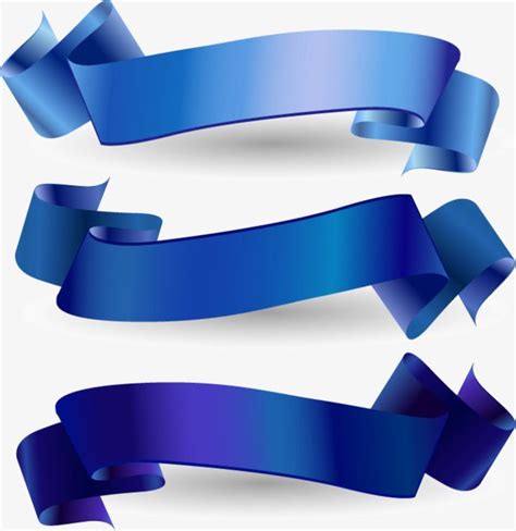 Blue Ribbon Banner Vector at Vectorified.com | Collection of Blue ...