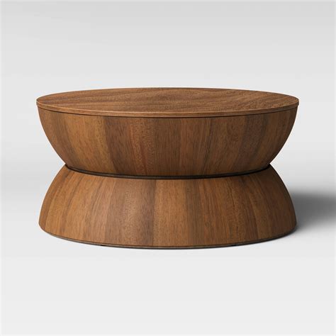 Wood Drum Coffee Table