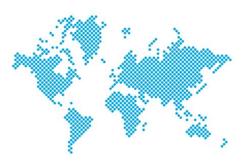 Dotted World Map 144399 Vector Art at Vecteezy