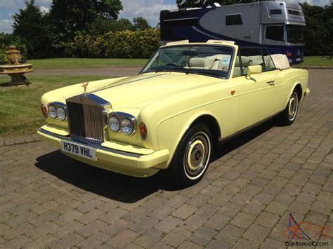 Possibly Unique Rolls Royce Corniche 111 Drophead in Chrome Yellow 16000 miles