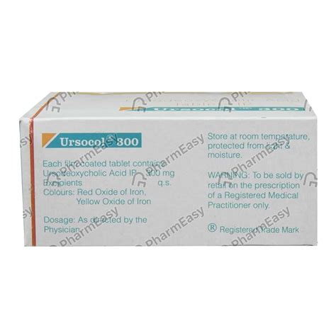 Ursocol 300 MG Tablet (10): Uses, Side Effects, Price & Dosage | PharmEasy