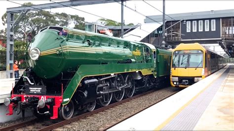 Australian Steam Trains - 3801 Relaunch, Return from Rhodes - YouTube