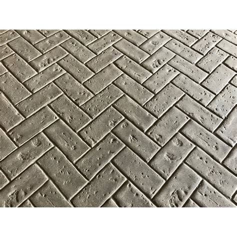 Brick Stamp Mat I Brick Stamped Concrete I Herringbone Concrete Stamp