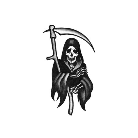 Traditional grim reaper tattoo - lenainet