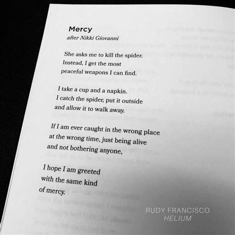 Helium (Button Poetry) | Rudy francisco poems, Meaningful quotes, Mercy