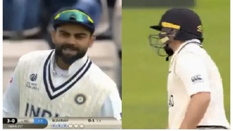 WTC 2021 Final: WATCH – Stump mic caught Virat Kohli sledging Tom Latham during third day’s play