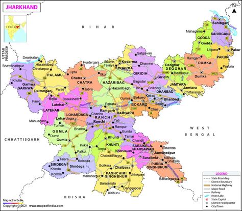 Jharkhand, History, State, Map, Facts, Information, Populations, Capitals