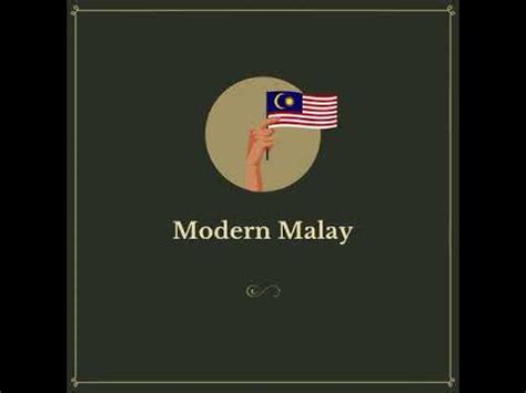 History Of Malay Language - YouTube