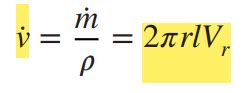 Volume flow rate in radial velocity Calculator - ToDo Calculator