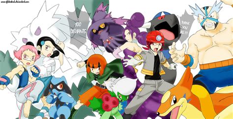 Sinnoh Gym Leaders by efeitostark on DeviantArt