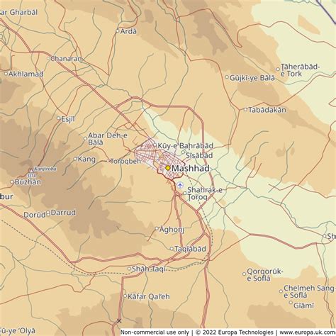 Cromático Emoción Brillar mashhad map varonil tarjeta construir