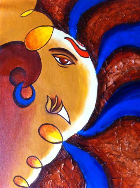 Artists of India: Abstract Ganesh Paintings by Manisha Vedpathak