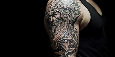 Norse Thor Tattoo: Celebrating the Thunder God’s Might - Viking Style