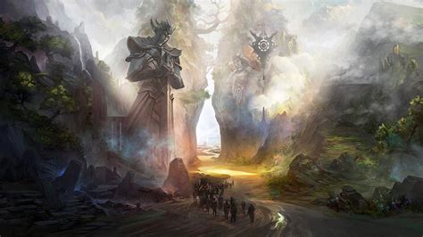 Epic Fantasy Adventure HD Wallpaper by Zukang Wang