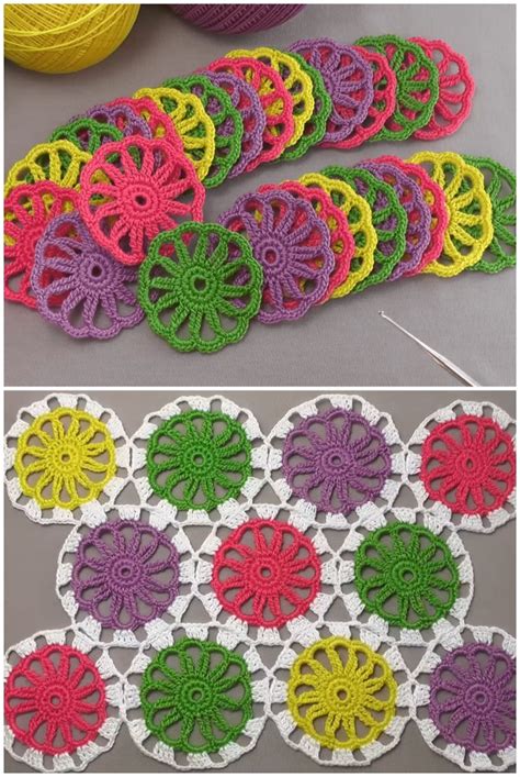 Crochet Beautiful Flower Applique - Crochet Ideas