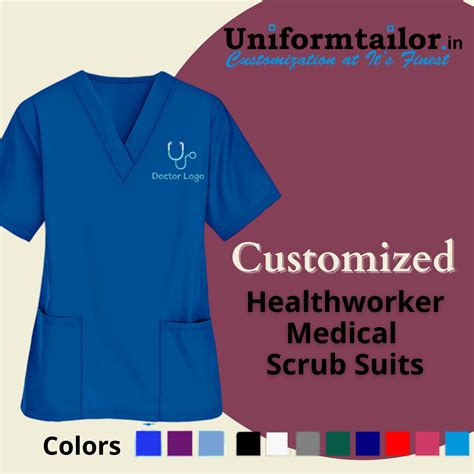 Customized Healthcare Medical Scrub Suits with your logos and names | Medical scrubs, Suits, Buy ...