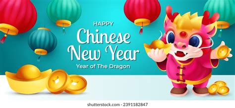 Happy Chinese New Year 2024 Banner Stock Vector (Royalty Free) 2375257263 | Shutterstock