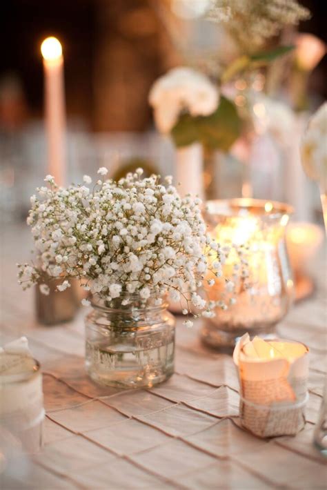 Baby's Breath Centerpieces