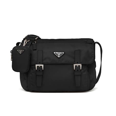 Prada Women Re-Nylon Shoulder Bag-Black