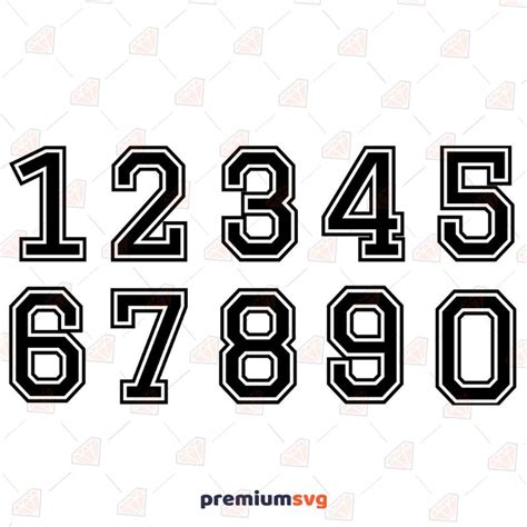 Numbers Clipart Sports