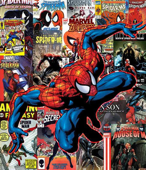 Spider-Man Comicbook Cover Collection Wallpaper by UndeadPixelArmy on DeviantArt