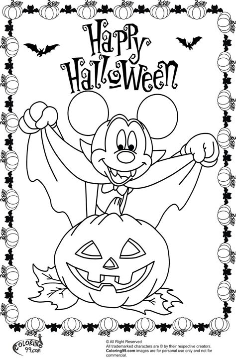 Free Halloween Mickey Mouse Coloring Pages, Download Free Halloween Mickey Mouse Coloring Pages ...