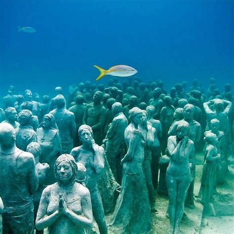 Historical findings in Cancun | Underwater sculpture, Underwater museum cancun, Isla mujeres