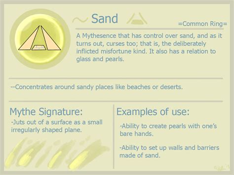 Mythe Ref - Sand | Elemental magic, Elemental powers, Writing fantasy