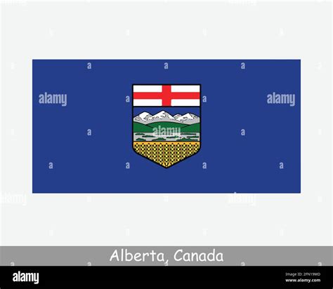 Alberta Canada Flag. Canadian Province Banner. Flag of AB, CA. EPS Vector Illustration Stock ...