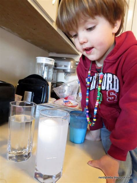 Nerdy Science: Water density and floating egg experiment