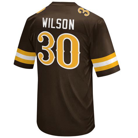 Wyoming Cowboys Youth Logan Wilson #30 Replica Jersey - Brown