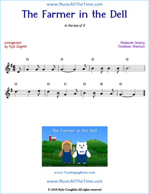 The Farmer in the Dell Sheet Music and History