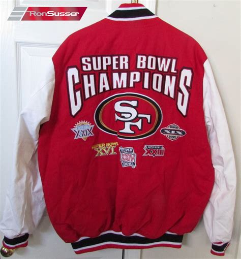 NFL San Francisco 49ers Super Bowl Champs Jacket Large EUC – RonSusser.com