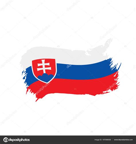 Slovakia flag, vector illustration — Stock Vector © artbutenkov #187068058